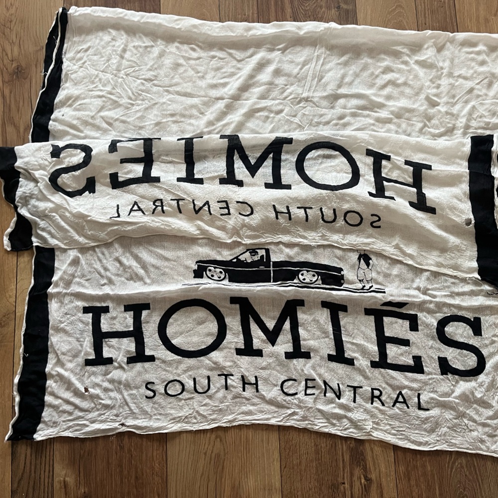 Homies South Central White & Black Scarf/Wrap - Beach Cover Up